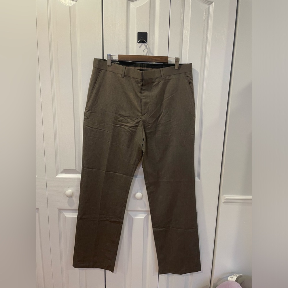banana republic men grey tailored fit pants